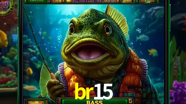 Personagem de peixe pescador do popular jogo de slot com tema de pescaria, uma das emocionantes opções de caça-níqueis para jogar e ganhar no cassino br15.